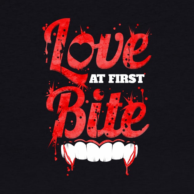 Love At First Bite Vampire Fangs Blood Halloween by SinBle